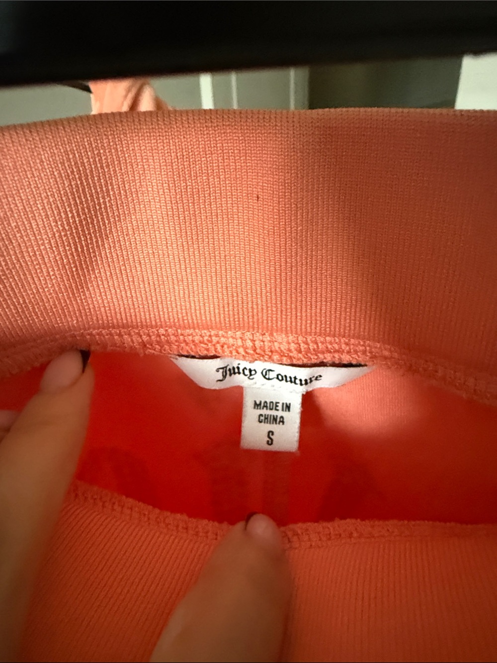 Juicy Couture Coral Pink Velour Rhinestone Logo Tracksuit Set - Picture 4 of 4
